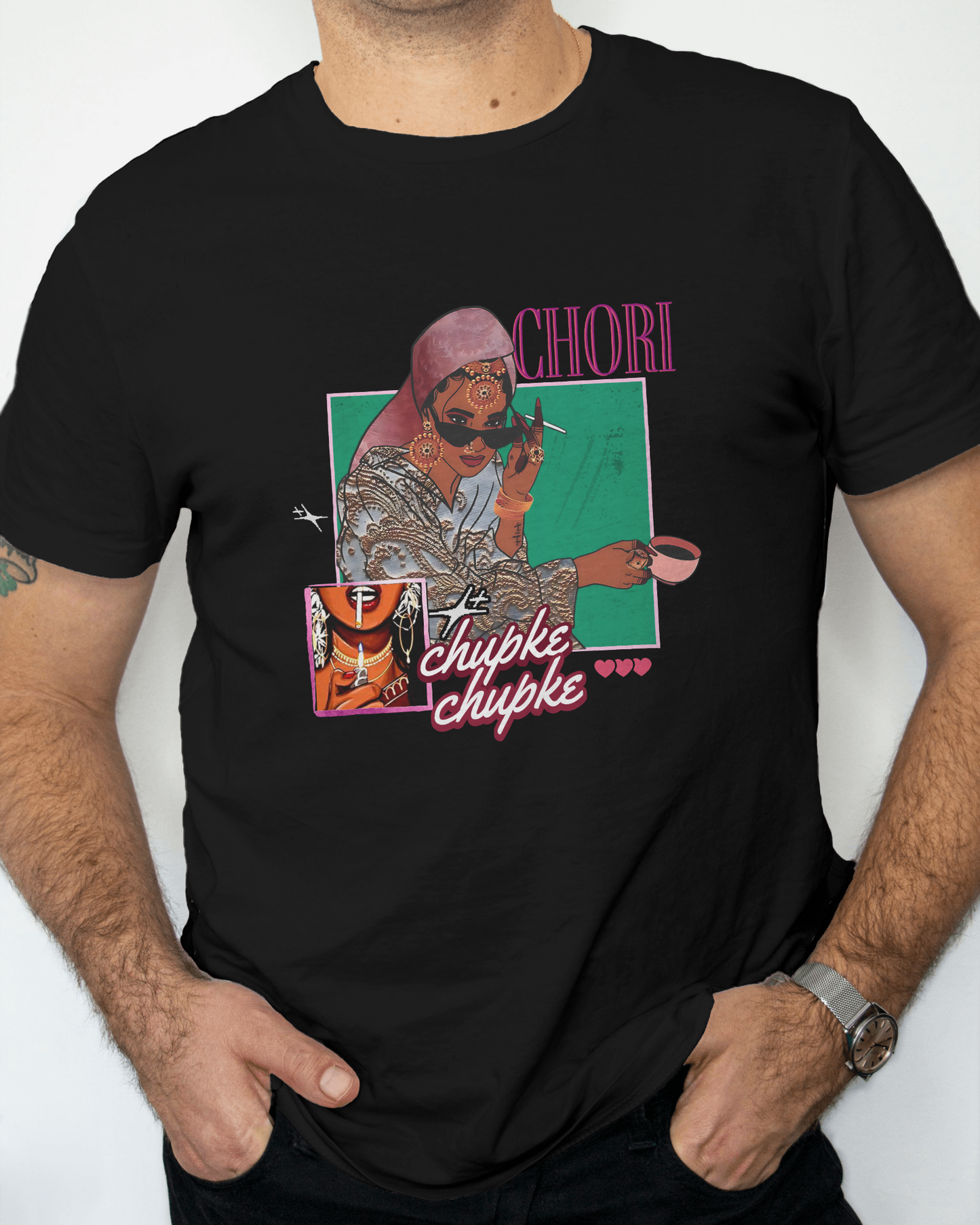 Premium Chori Chupke Cultural Graphic Regular T-shirt