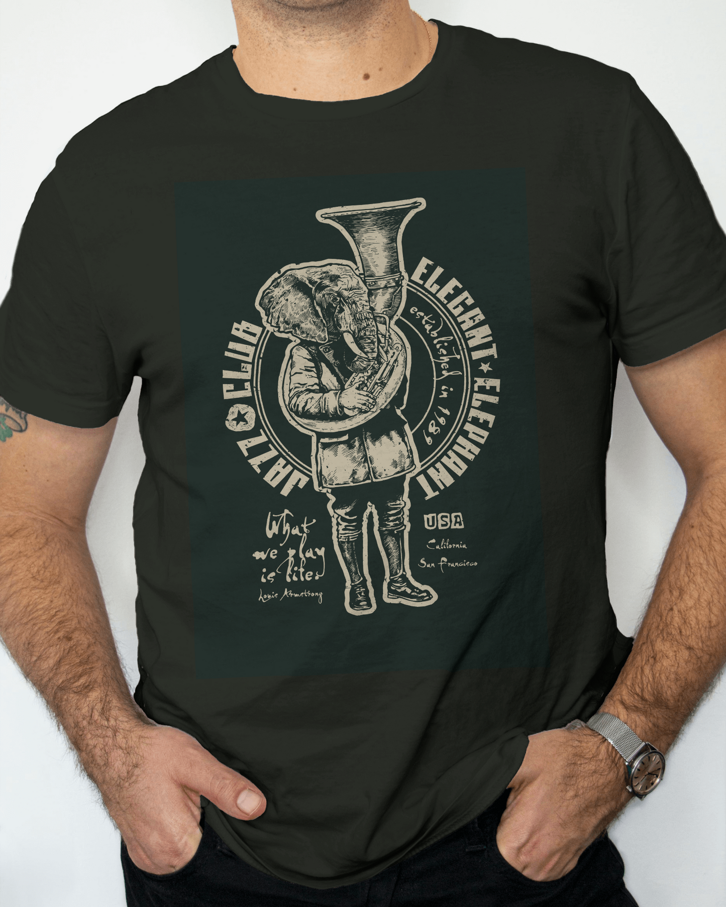 Premium DAMN! ROBOT Graphic Regular T-shirt