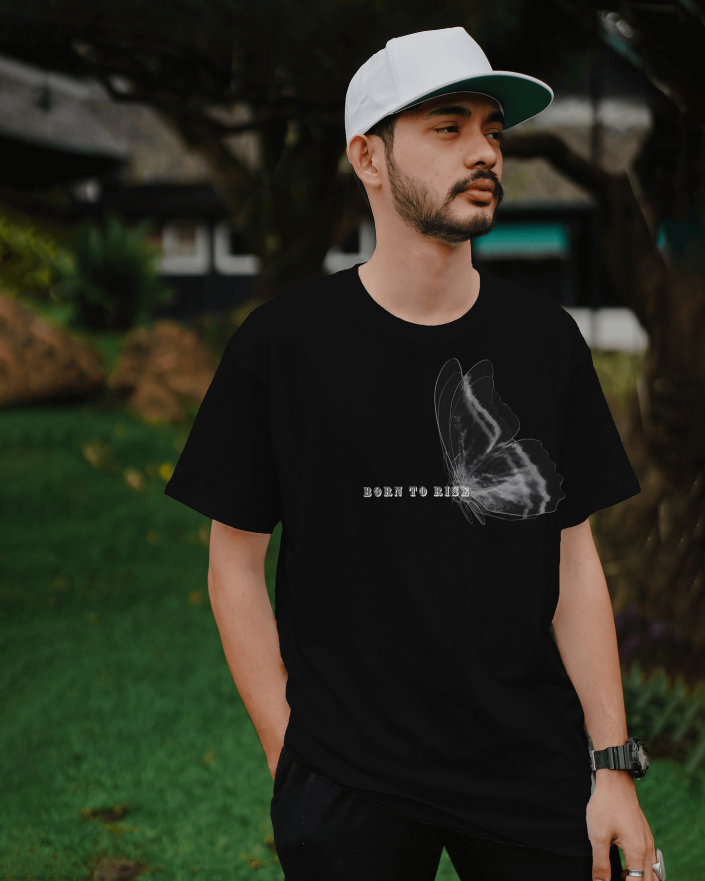 Premium Born To Rise Butterfly Oversized T-shirt