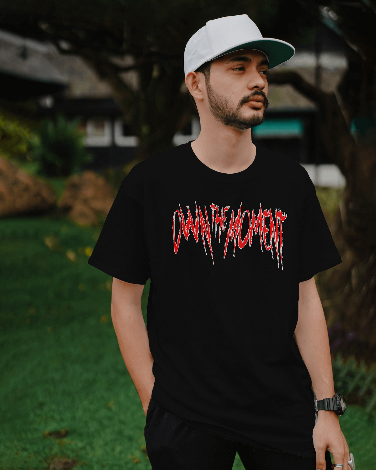 Premium OWN THE MOMENT Graphic Regular Fit T-shirt