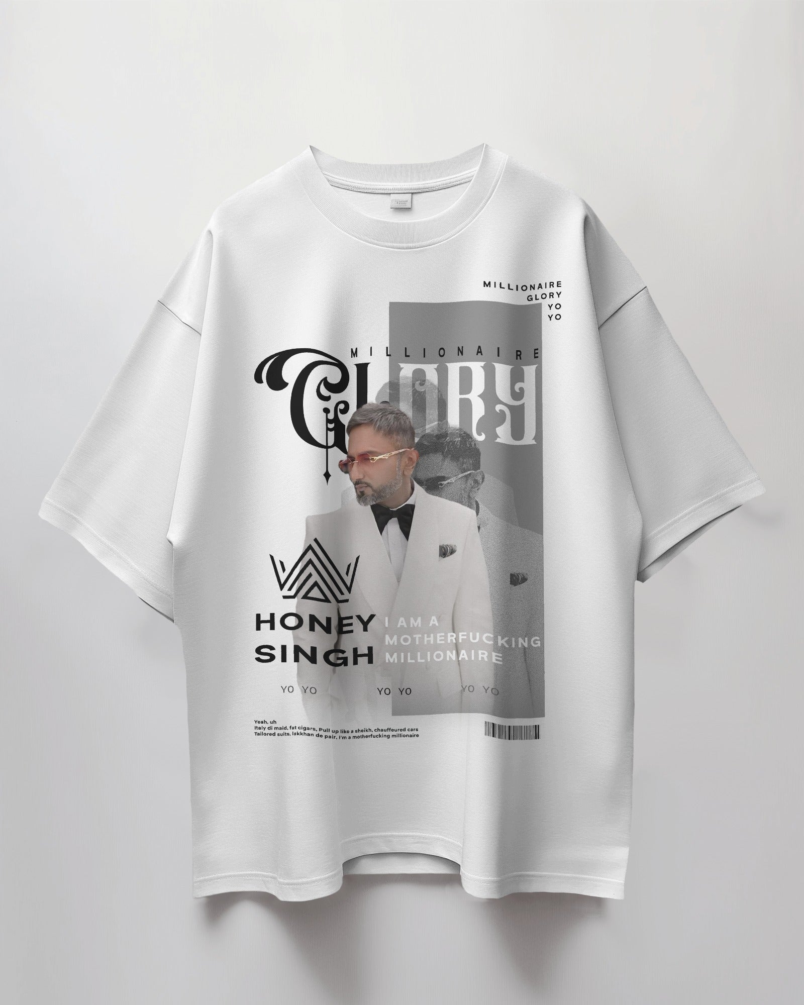 Millionaire Glory Yo Yo Honey Singh Premium Luxury Concert T-Shirt - Limited Edition - YORD