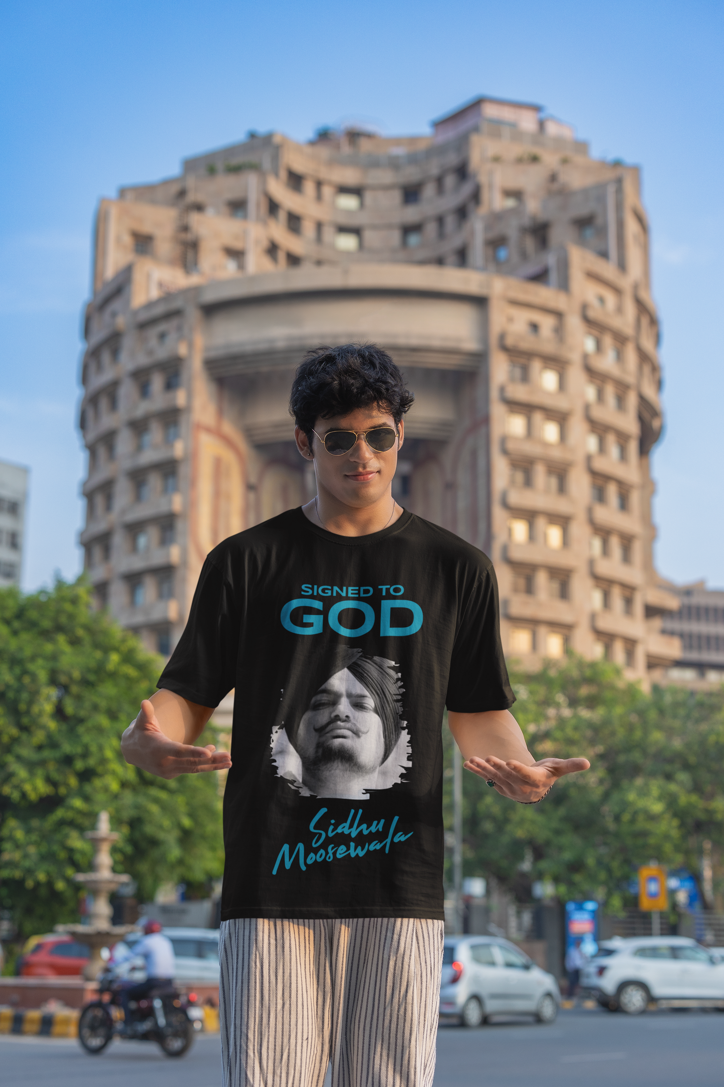 Premium Sidhu Moosewala 'Signed To GOD' Oversized T-shirt