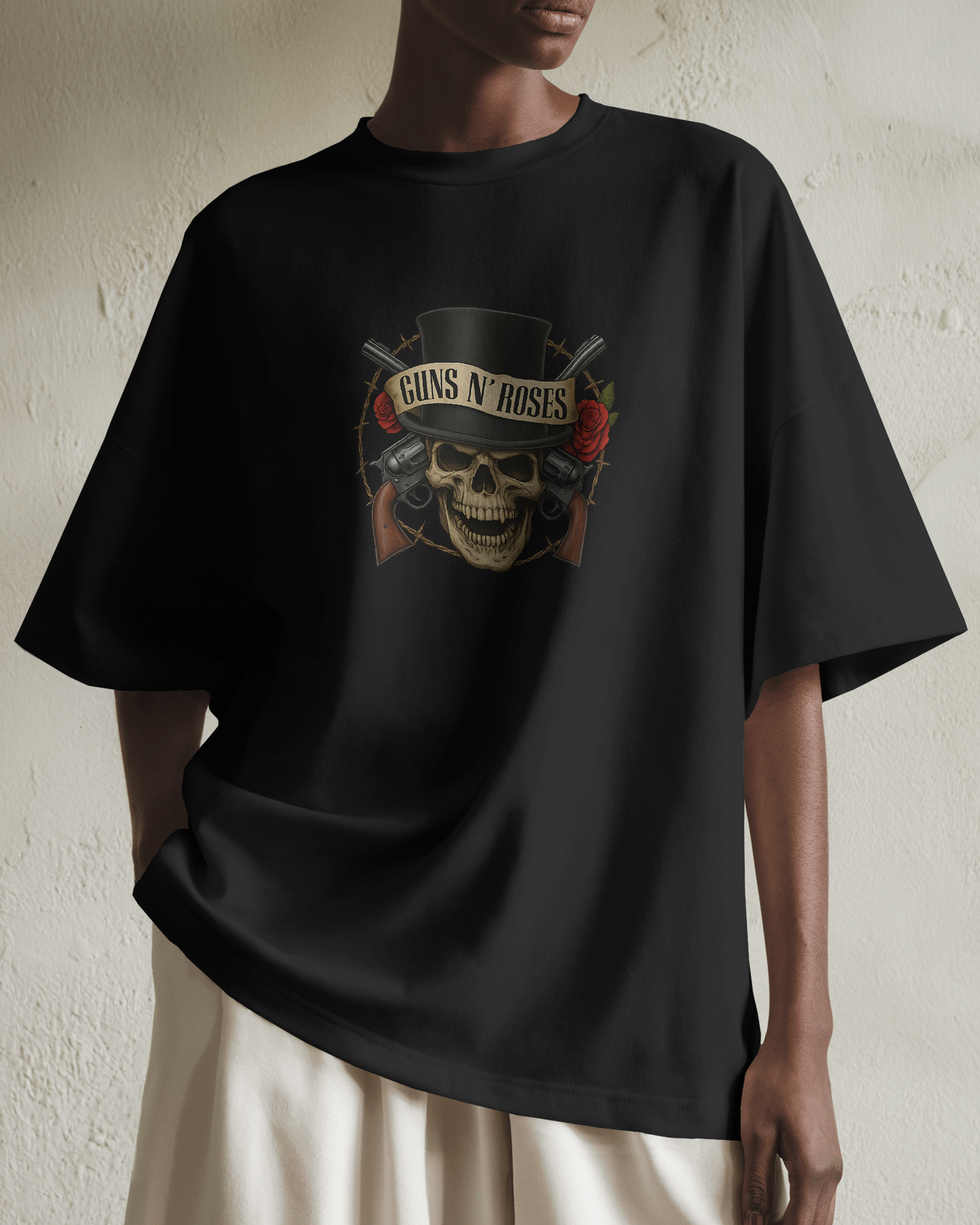 Premium Guns N' Roses Skull Oversized T-shirt | Limited Edition