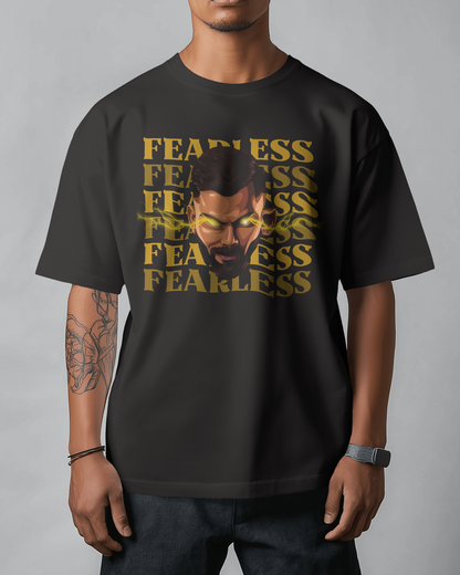 Premium RCB 'FEARLESS' Oversized Glow IPL T-Shirt