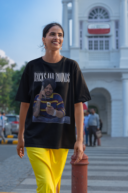 Premium Oversized 'Racks and Rounds' Tribute T-Shirt