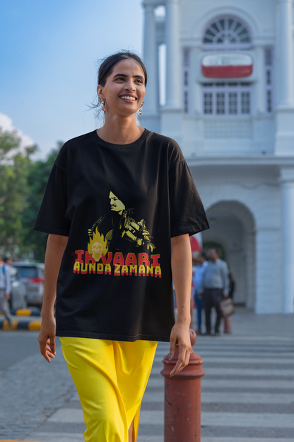Premium Oversized Tikvaari Aunda Zamana Tribute T-Shirt
