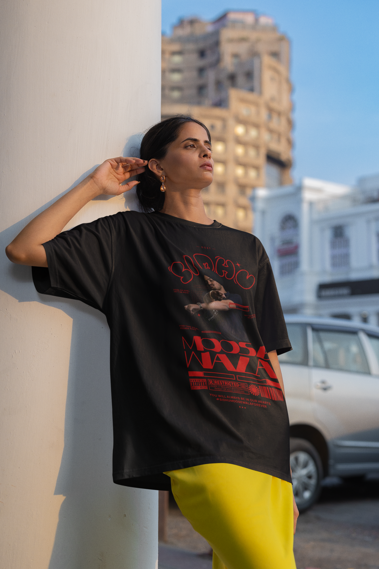 Premium Oversized Sidhu Moose Wala Tribute T-shirt | Limited Edition