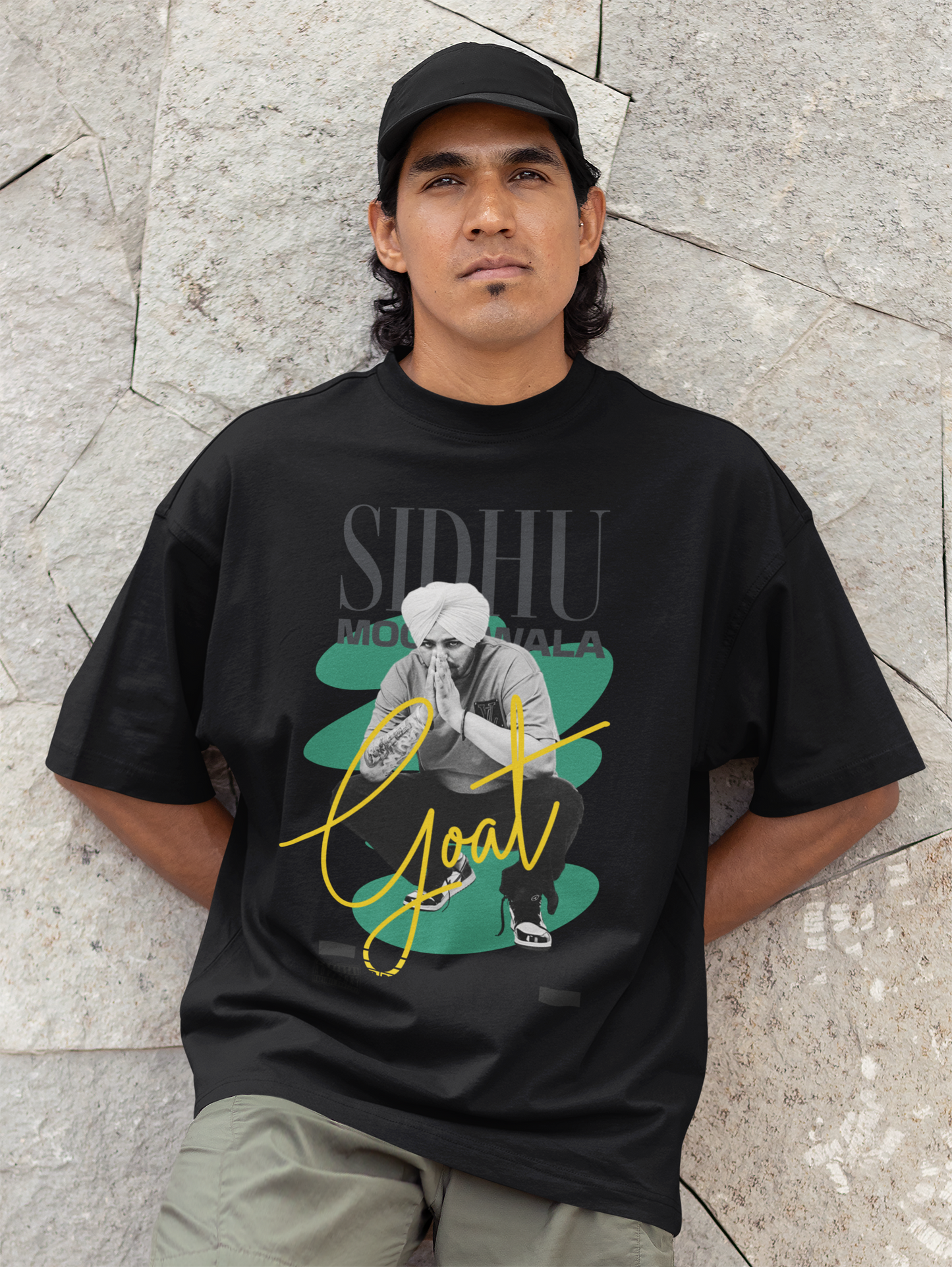 Premium Sidhu Moosewala GOAT Limited Edition Oversized T-shirt