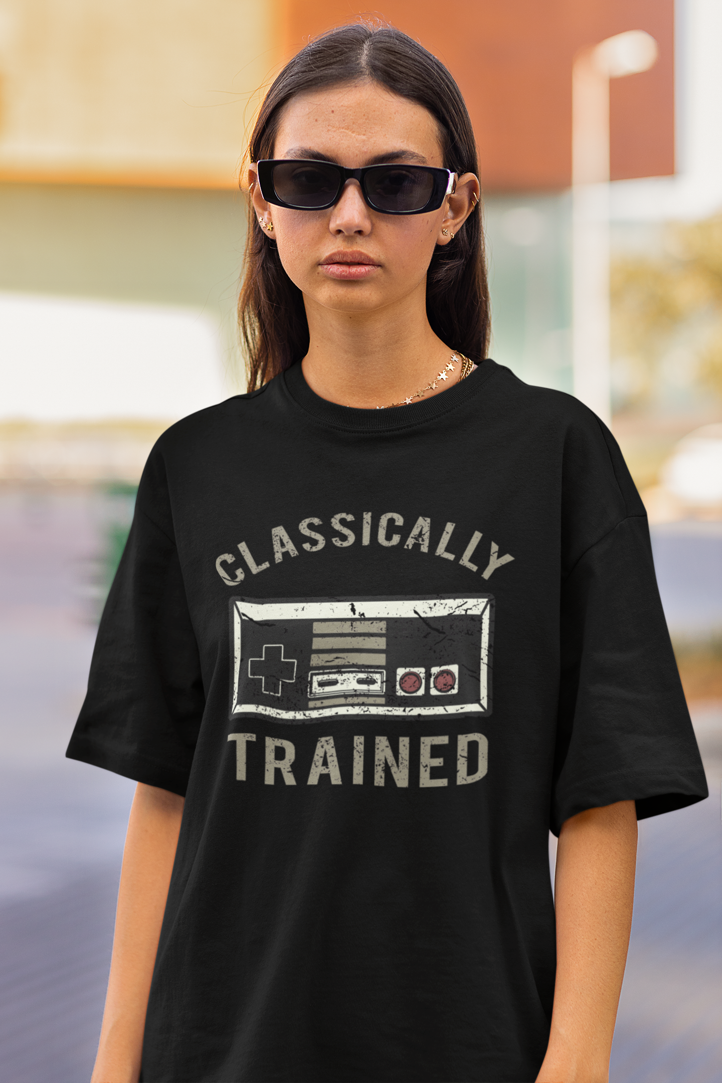 Premium Classically Trained Nintendo Controller Oversized T-shirt