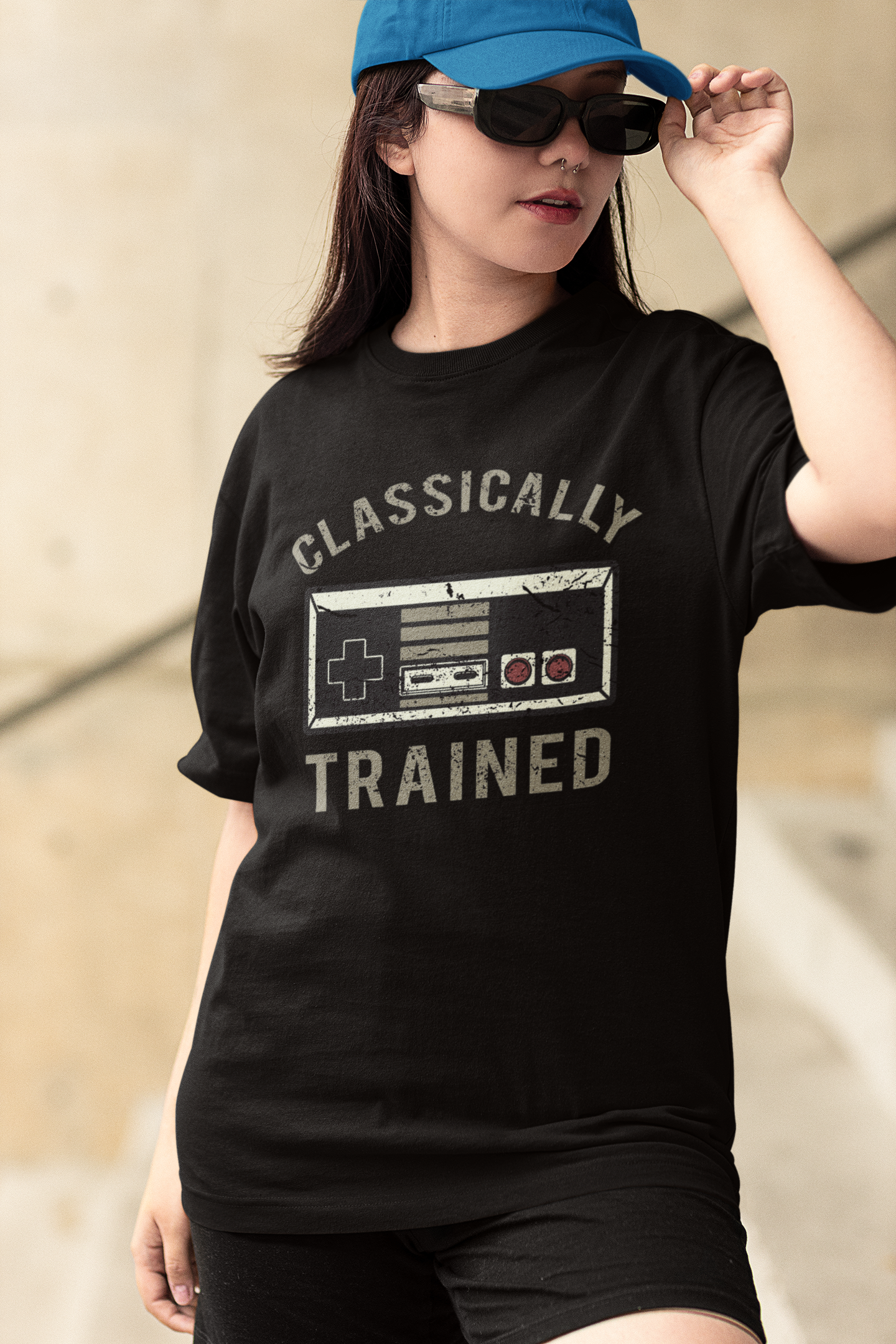 Premium Classically Trained Nintendo Controller Oversized T-shirt