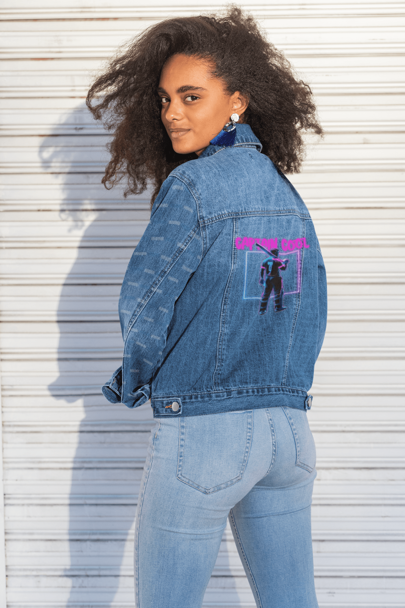 Premium Captain Cool IPL Edition Custom Denim Jacket - YORD