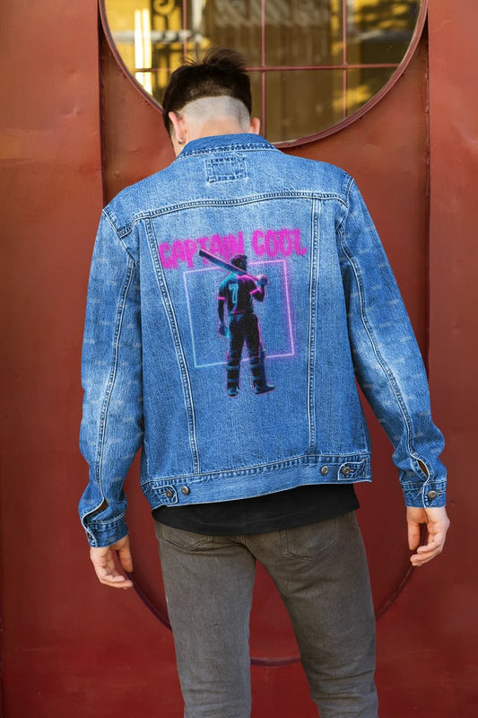 Premium Captain Cool IPL Edition Custom Denim Jacket - YORD