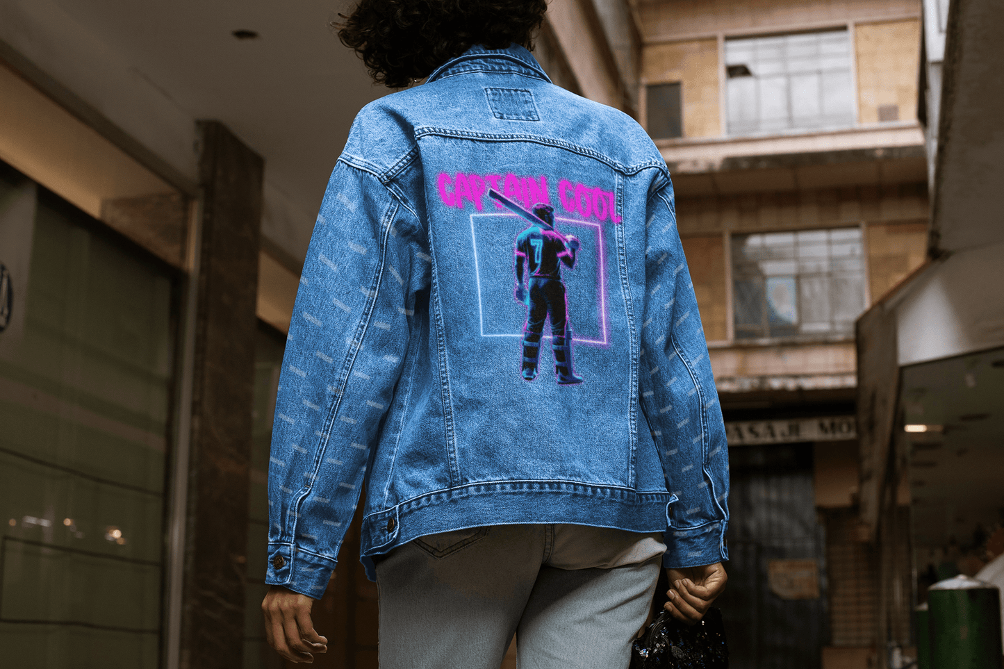 Premium Captain Cool IPL Edition Custom Denim Jacket - YORD