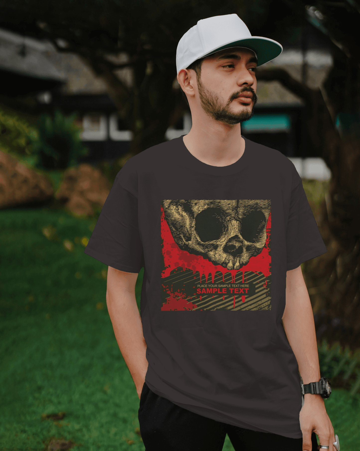 Premium Dark Skull Graphic Regular T-shirt | Limited Edition - YORD