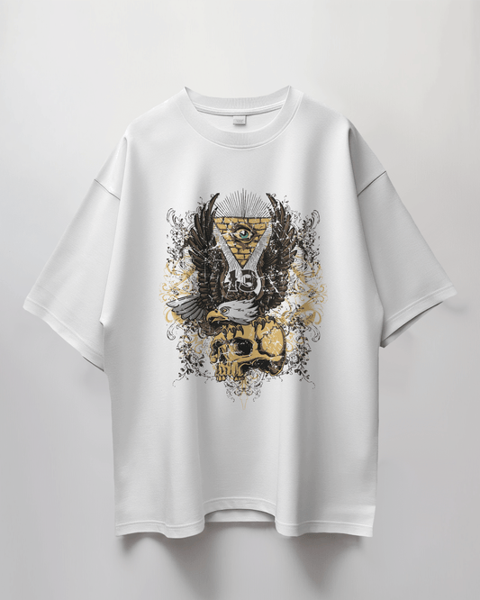 Premium Eagle Eye Illuminati Oversized T-Shirt - YORD