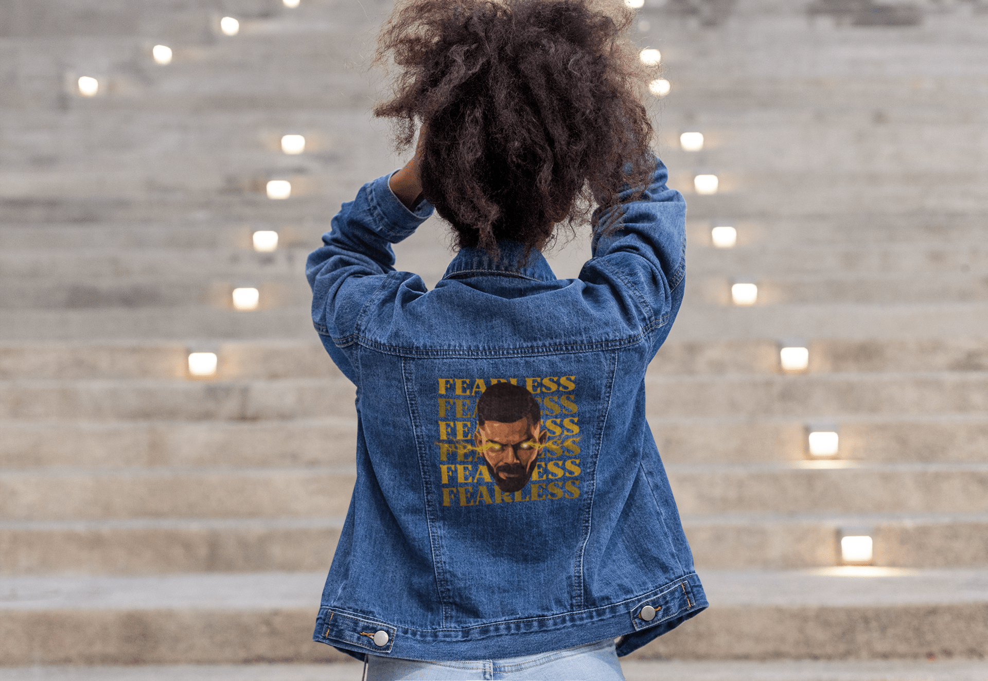 Premium Fearless Collection Denim Jacket - Cricket Fan Edition - YORD
