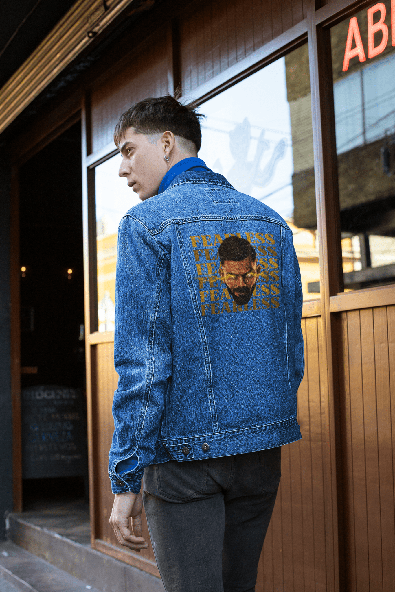 Premium Fearless Collection Denim Jacket - Cricket Fan Edition - YORD
