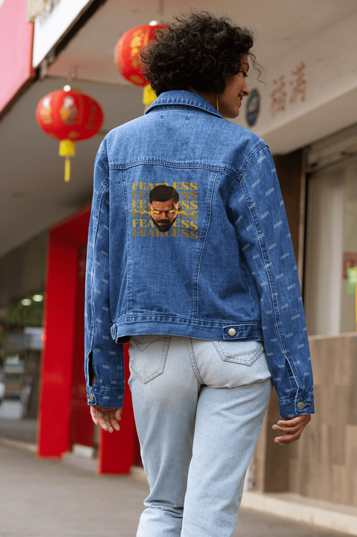 Premium Fearless Collection Denim Jacket - Cricket Fan Edition - YORD