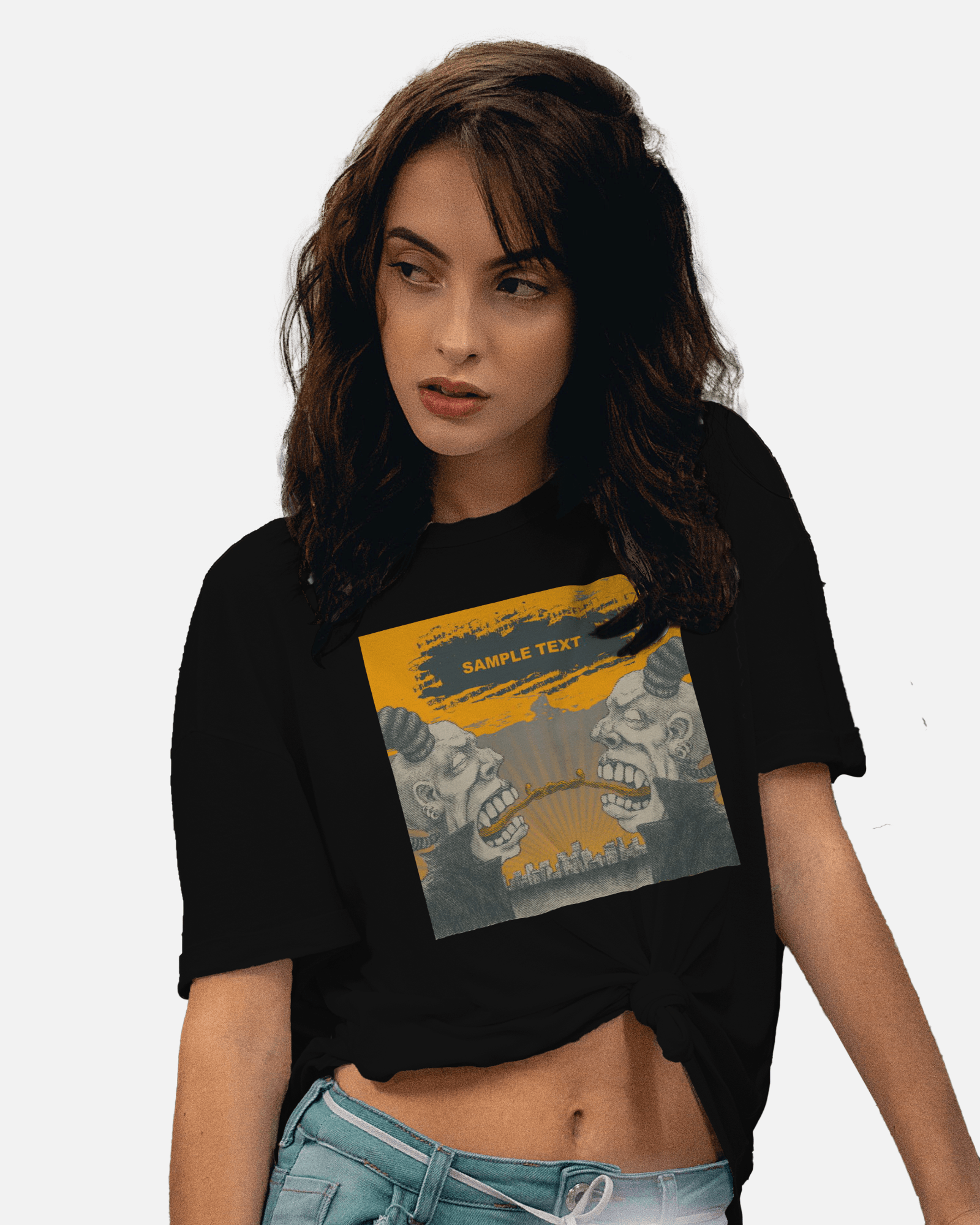 Premium Gone Fishing Distressed Print Regular T-shirt - YORD