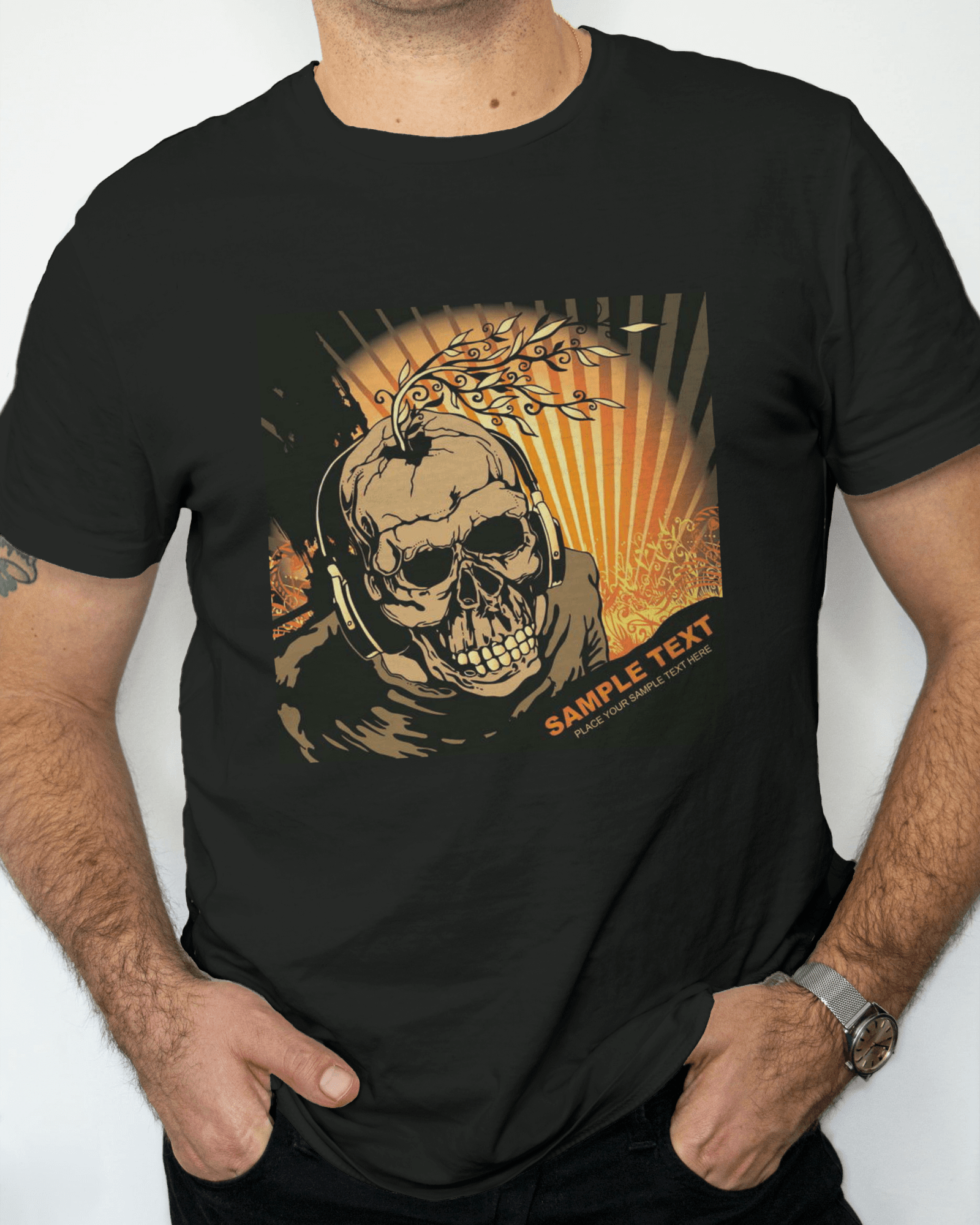 Premium Gone Fishing Distressed Print Regular T-shirt - YORD