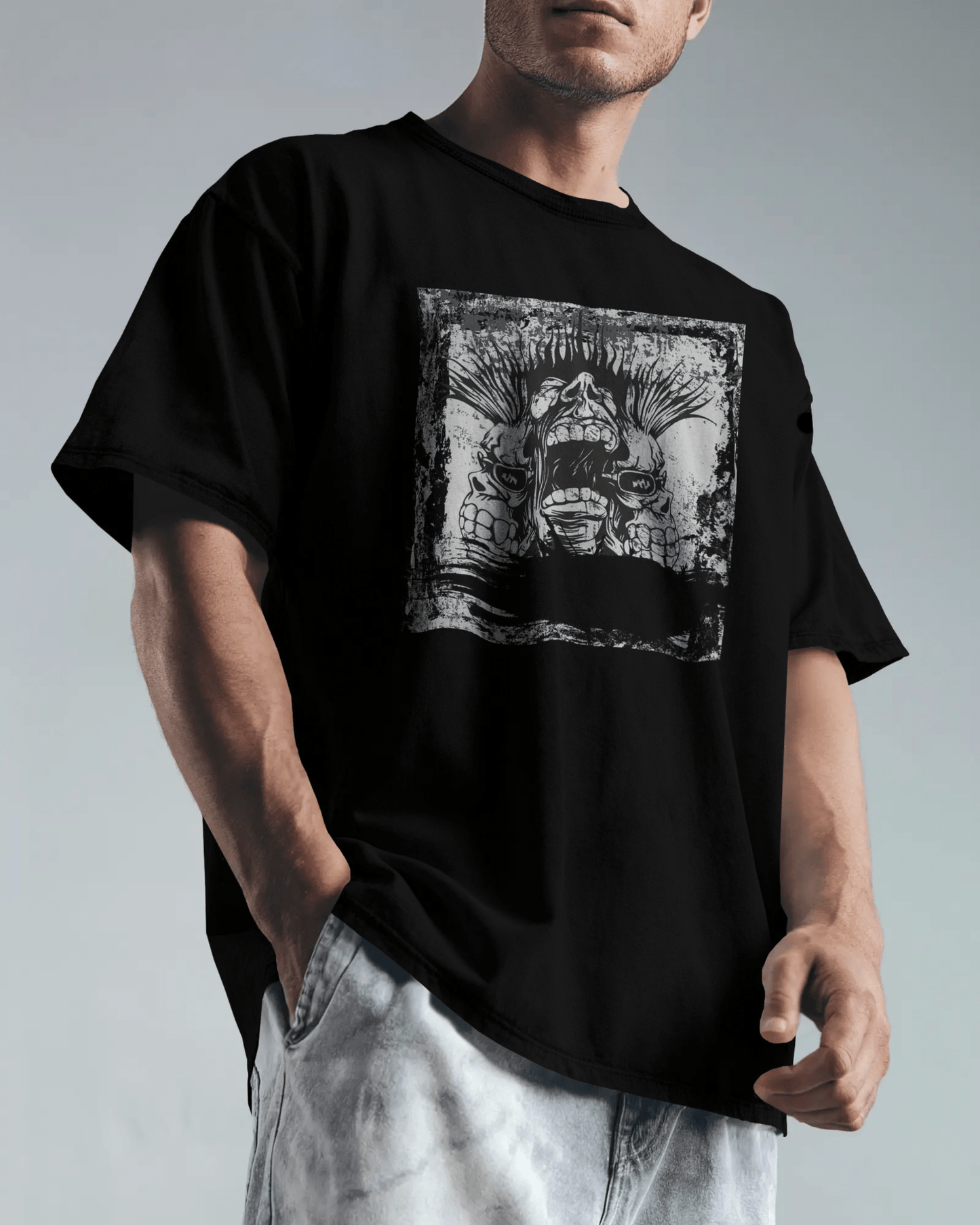 Premium Gothic Skull Oversized T-shirt | Limited Edition - YORD
