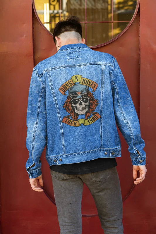 Premium Guns N' Roses 1988 Tour Vintage Denim Jacket - YORD