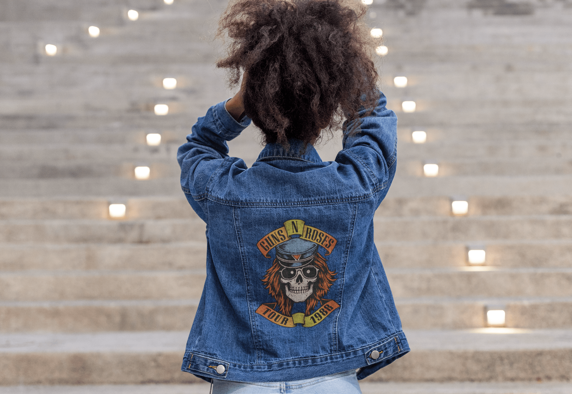 Premium Guns N' Roses 1988 Tour Vintage Denim Jacket - YORD