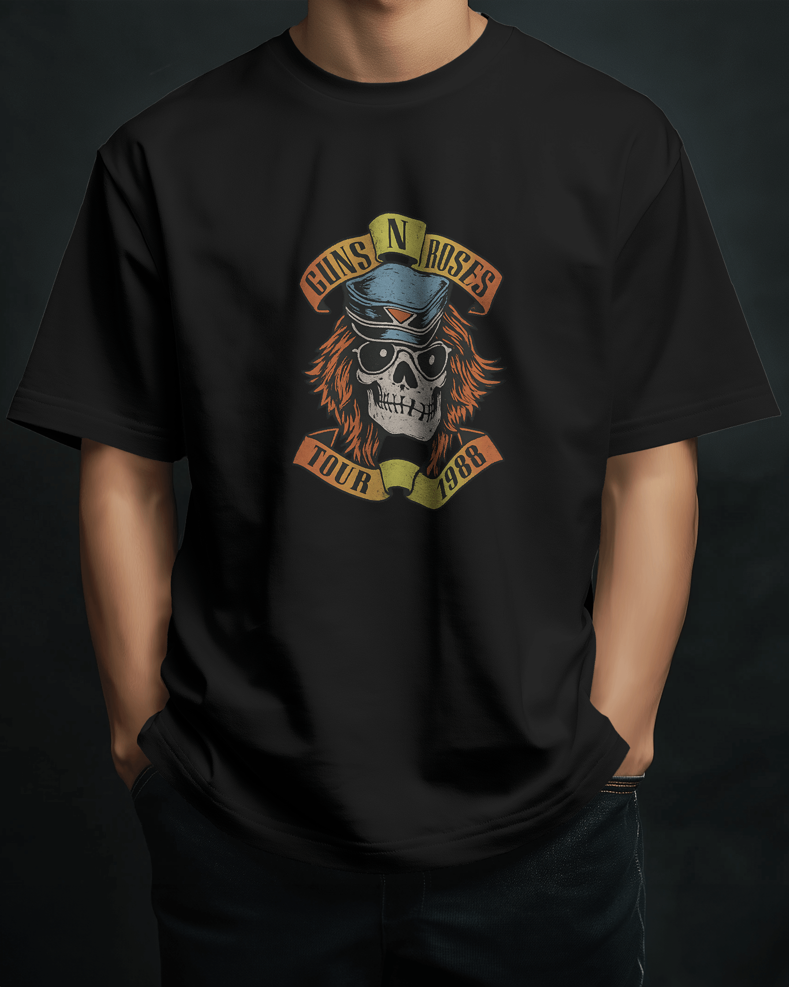 Premium Guns N' Roses 1988 Tour Vintage Rock Band T-shirt - YORD