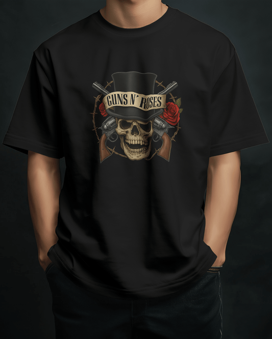 Premium Guns N' Roses Skull Logo Regular Fit T-shirt - YORD