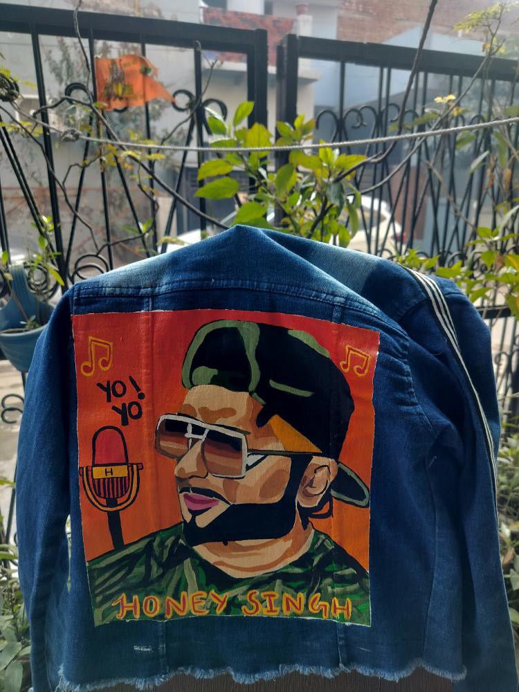 Premium Handpainted Honey Singh Denim Jacket - Limited Edition Concert Collection - YORD