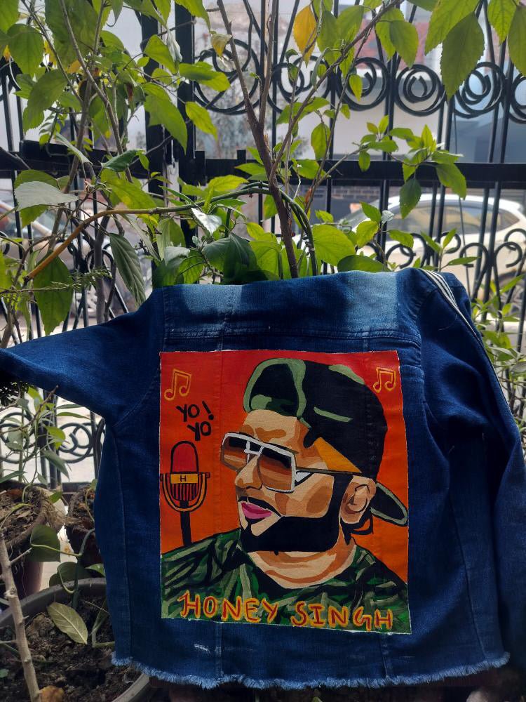 Premium Handpainted Honey Singh Denim Jacket - Limited Edition Concert Collection - YORD