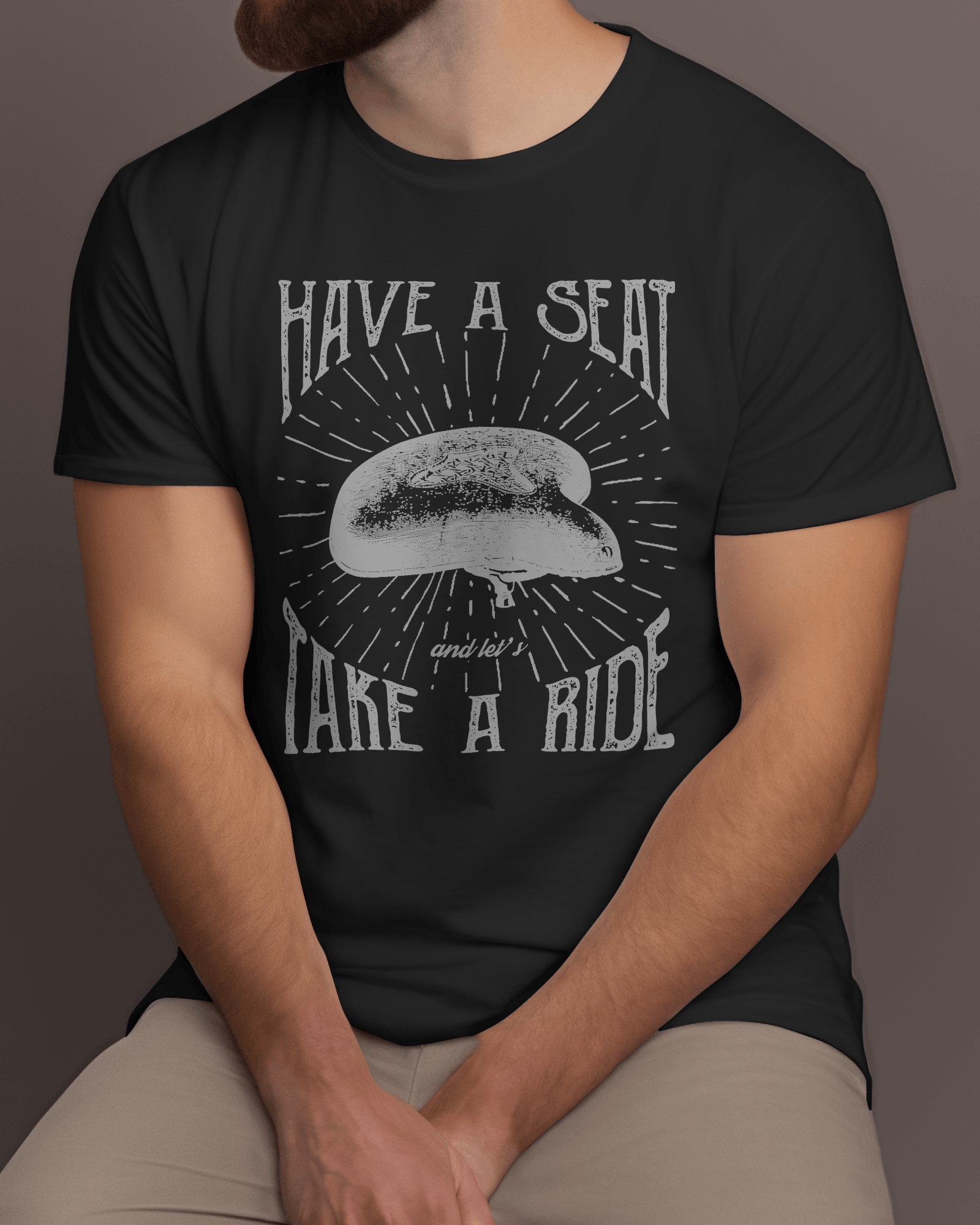 Premium 'Have a Seat' Motorcycle Graphic T-shirt - YORD