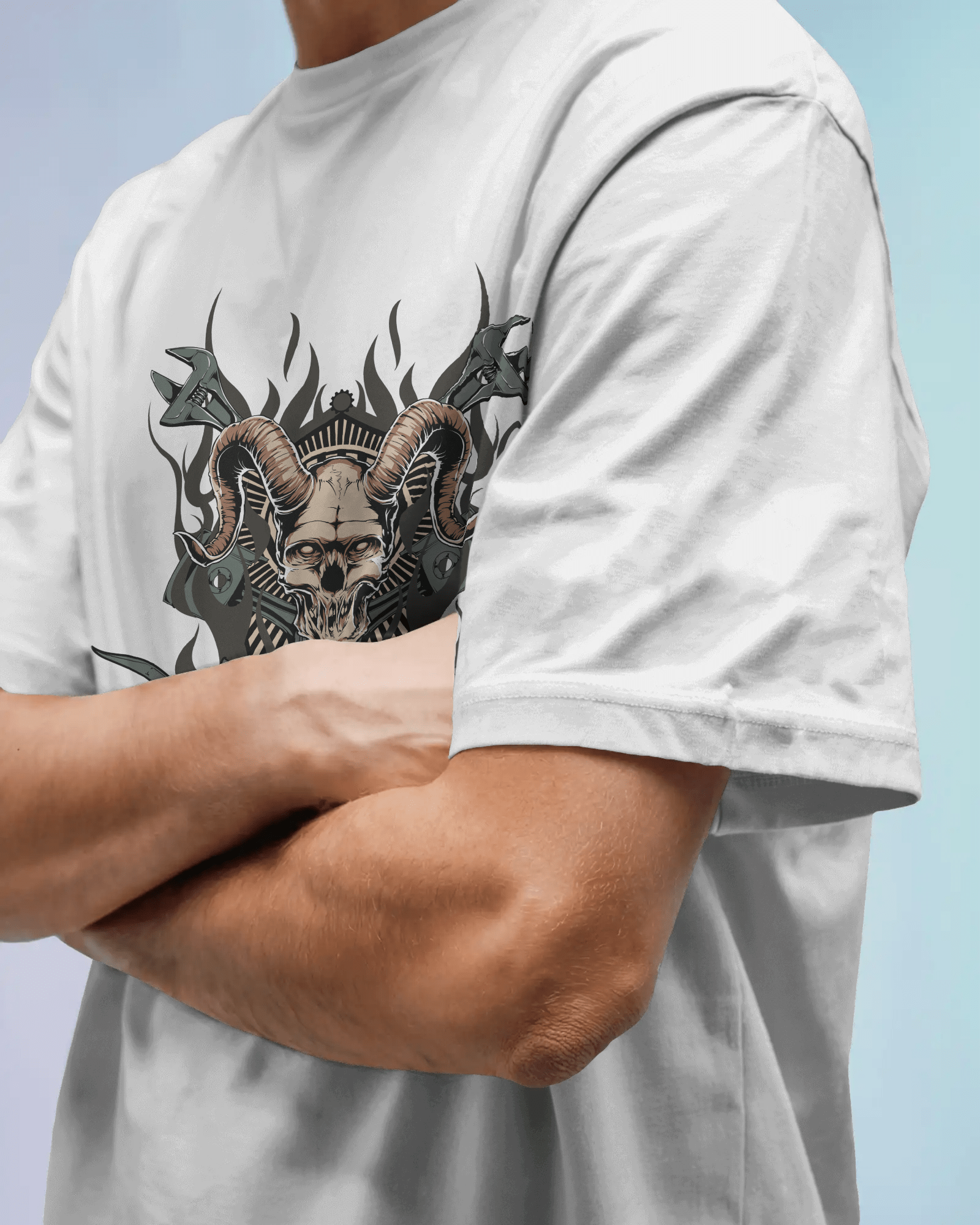 Premium Hell Motors Skull Oversized T-shirt | Limited Edition - YORD