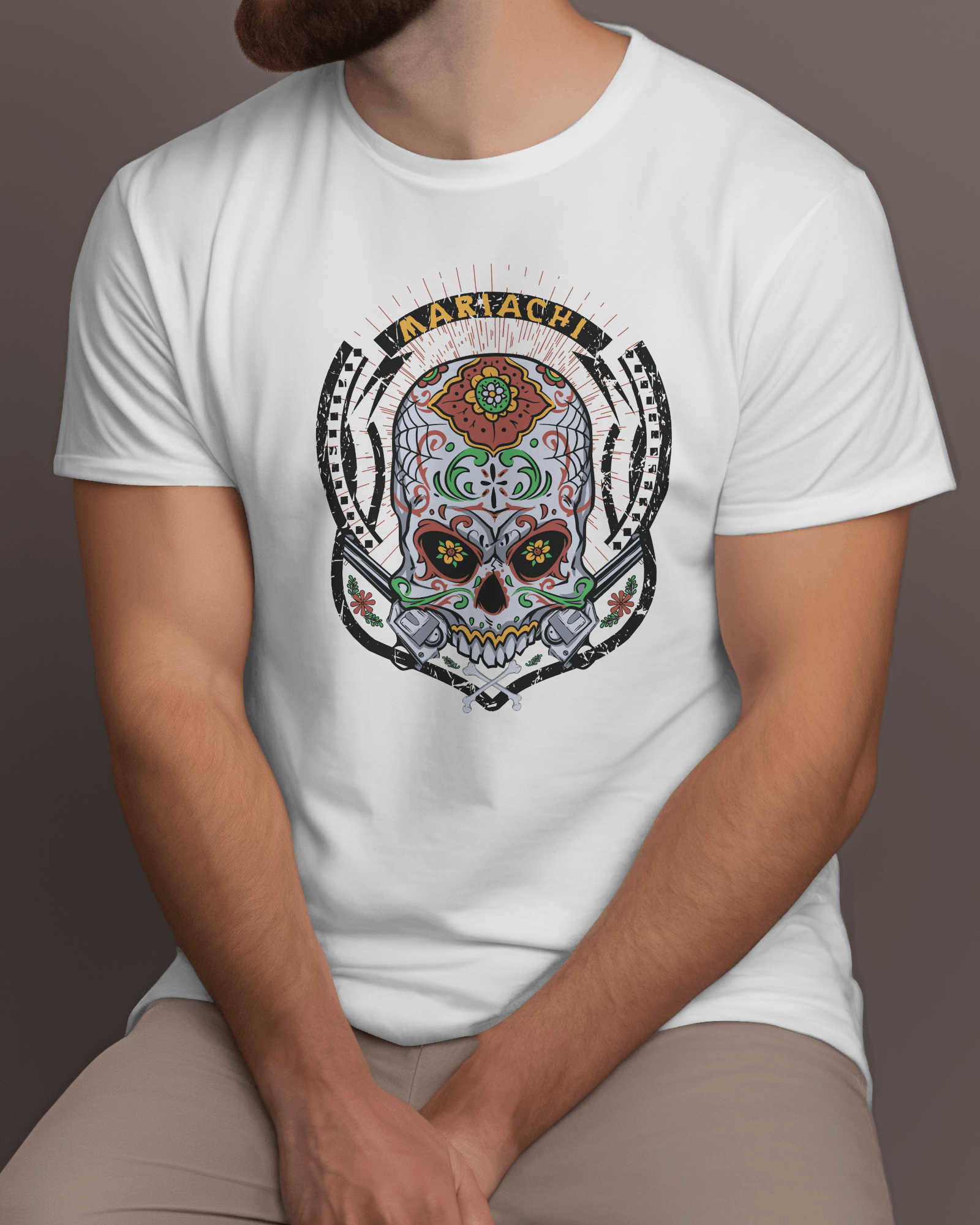 Premium Mariachi Sugar Skull Limited Edition T-shirt - YORD