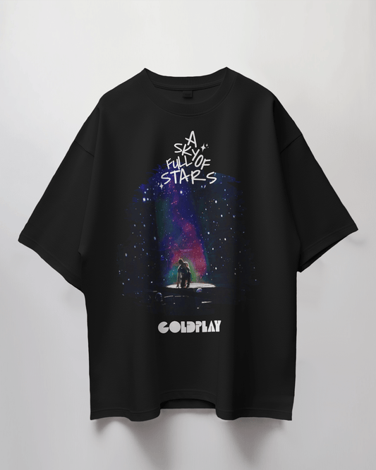 Premium Oversize Coldplay Concert T-Shirt – French Terry Cotton, 240 GSM - YORD