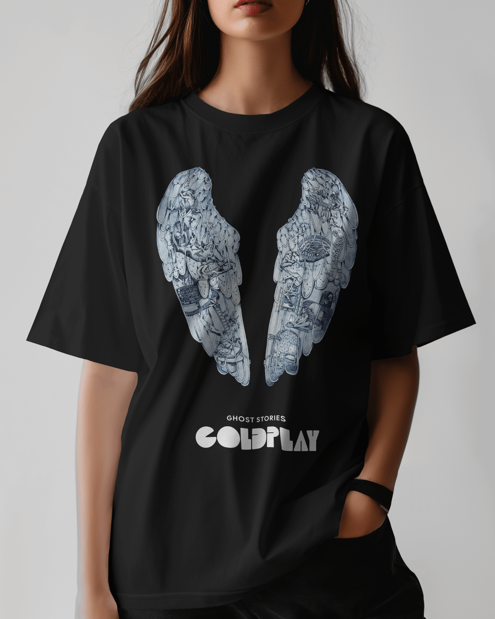 Premium Oversize Coldplay Concert T-shirt - French Terry Cotton 240 GSM - YORD