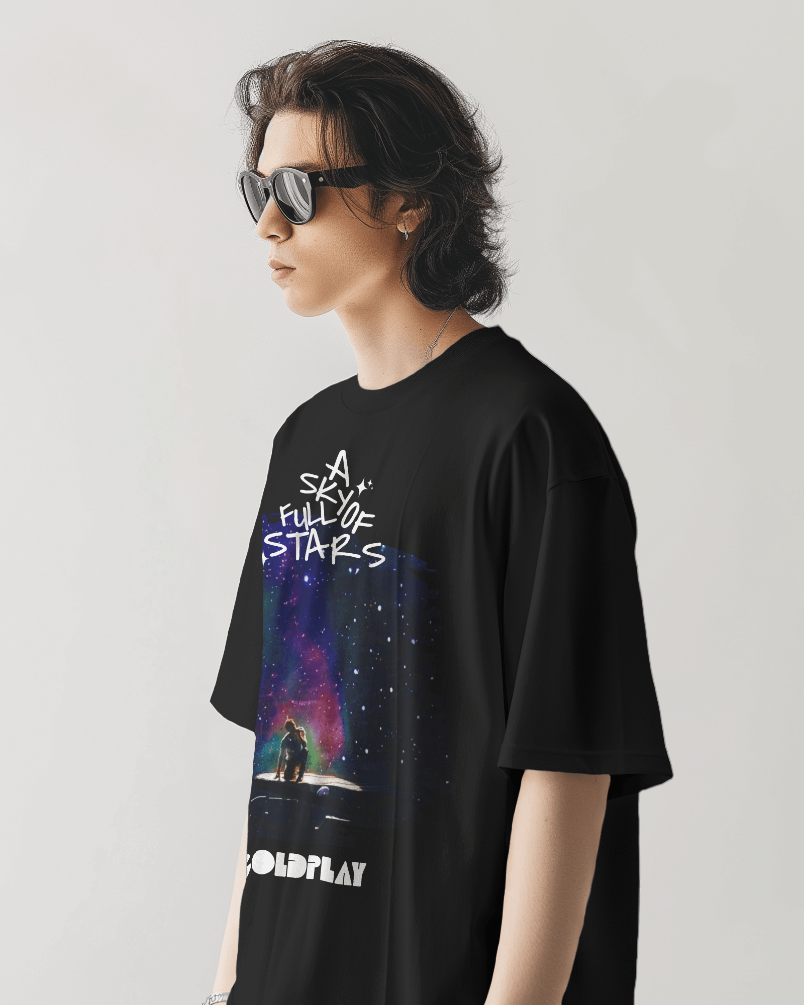 Premium Oversize Coldplay Concert T-Shirt – French Terry Cotton, 240 GSM - YORD