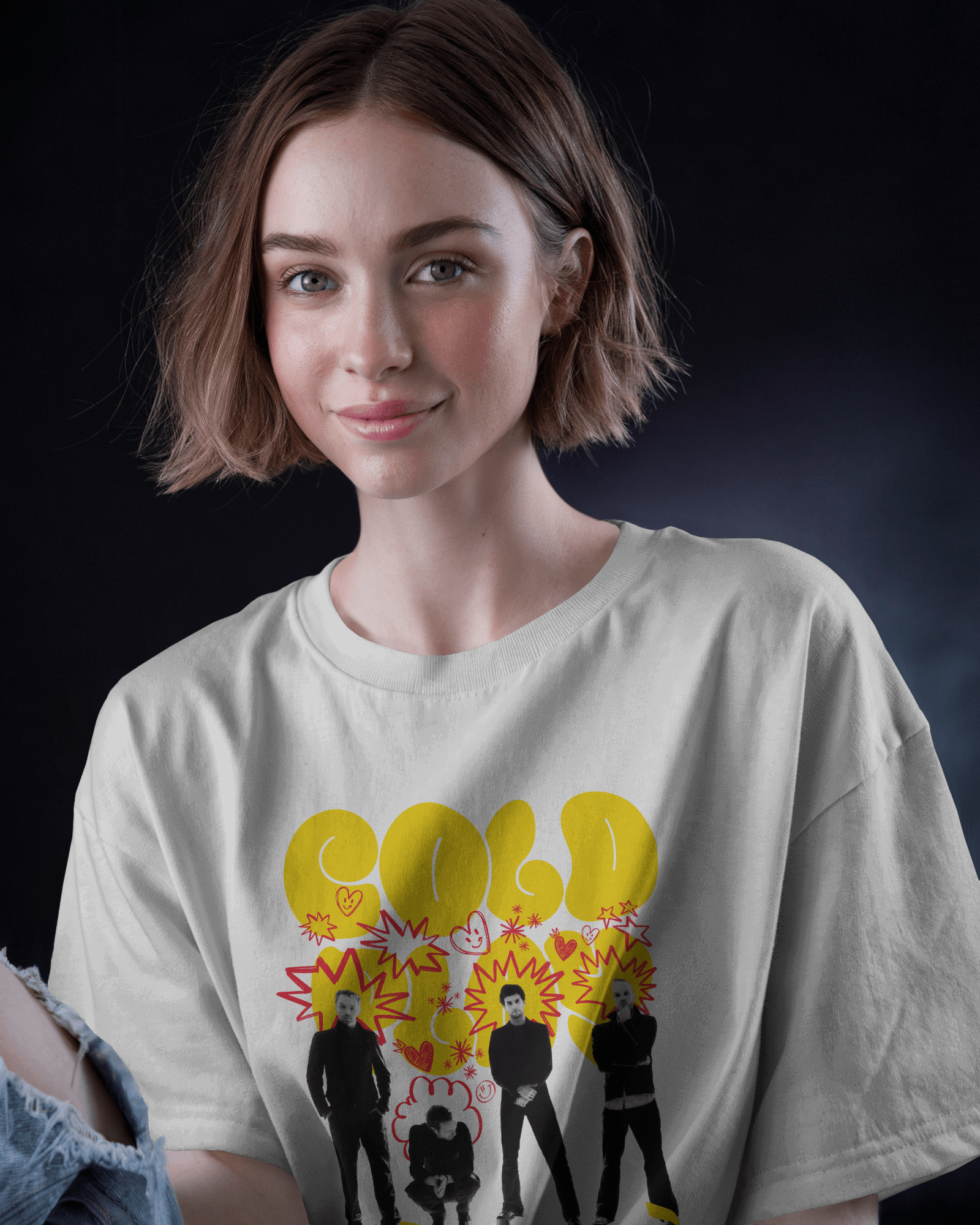 Premium Oversize Coldplay Concert T-Shirt - French Terry Cotton 240 GSM - YORD