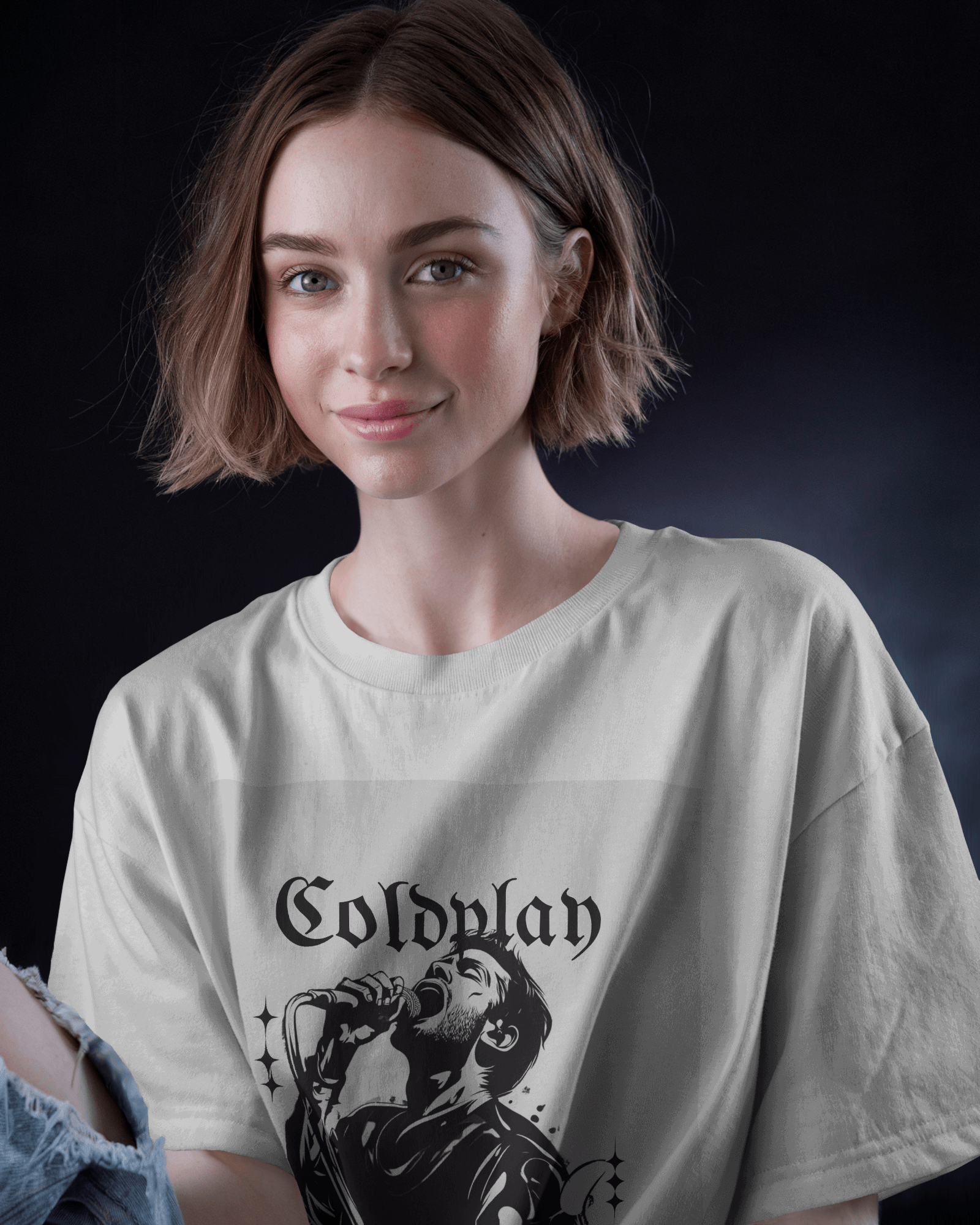 Premium Oversize Coldplay Concert T-Shirt - French Terry Cotton 240 GSM - YORD