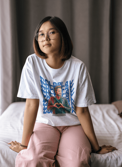 Premium Oversize Coldplay French Terry Cotton T-shirt - 240 GSM - YORD
