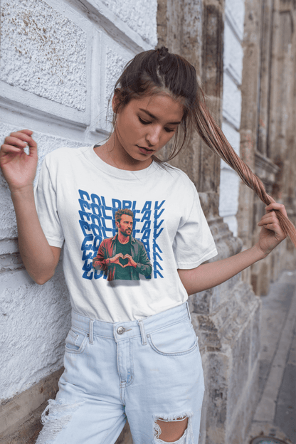 Premium Oversize Coldplay French Terry Cotton T-shirt - 240 GSM - YORD