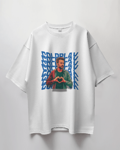 Premium Oversize Coldplay French Terry Cotton T-shirt - 240 GSM - YORD