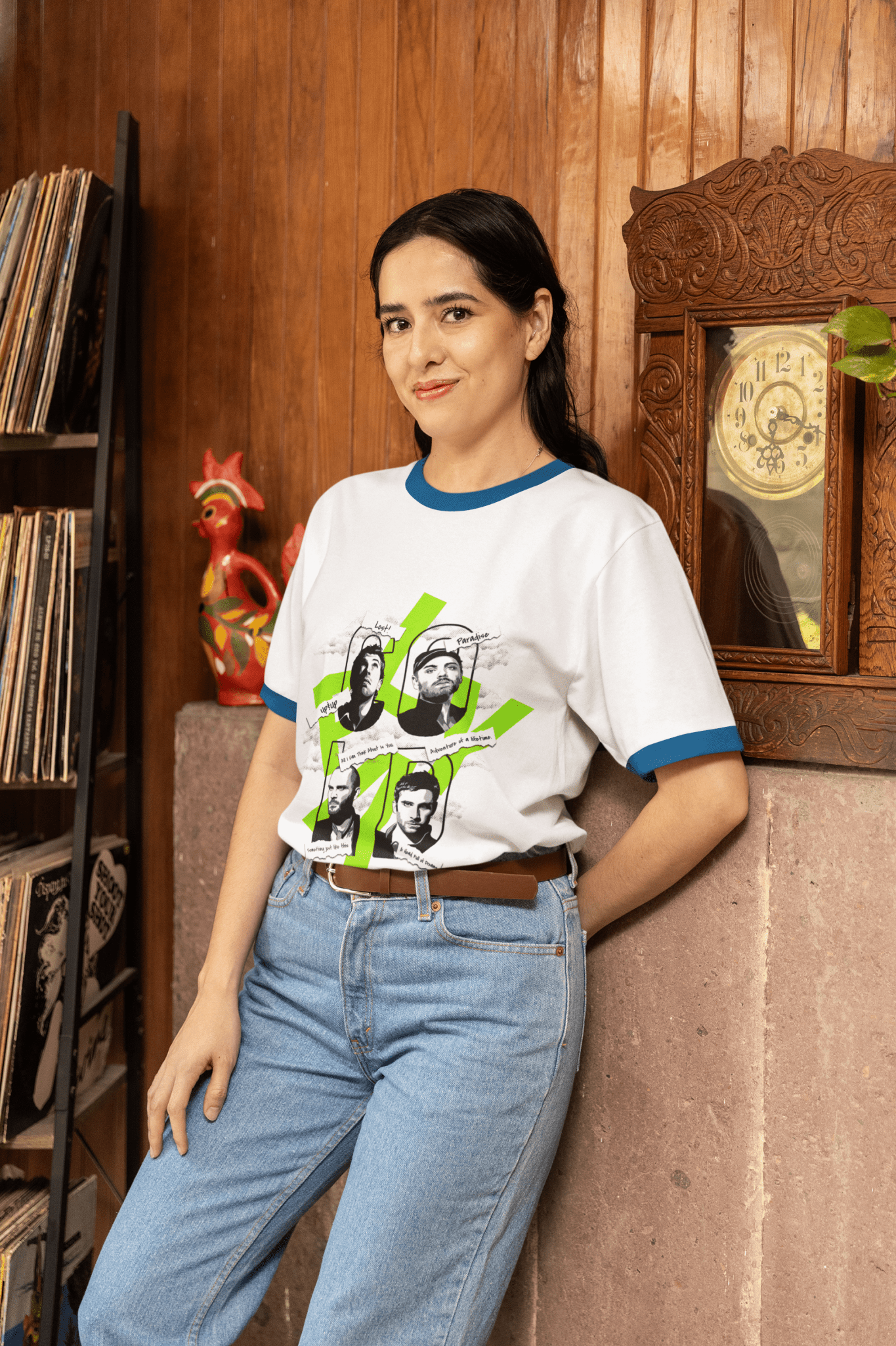 Premium Oversize Coldplay French Terry Cotton T-Shirt - Luxury Concert Wear (240 GSM) - YORD