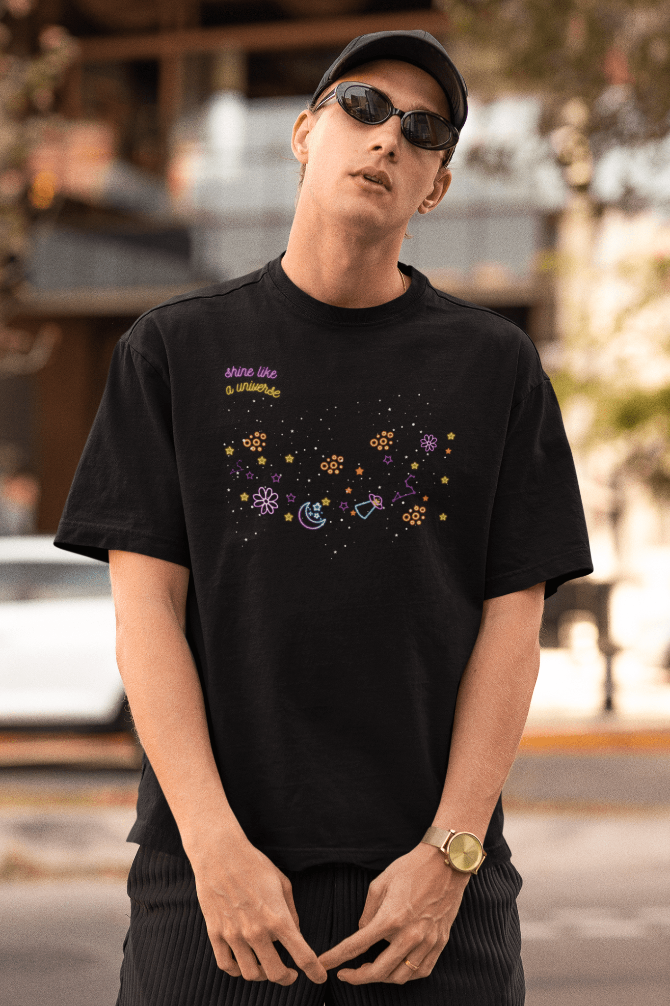 Premium Oversize French Terry Cotton Coldplay Concert T-Shirt - 240 GSM - YORD