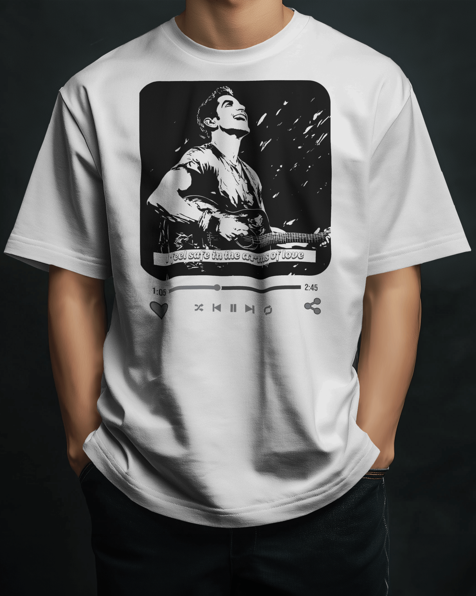 Premium Oversize French Terry Cotton Coldplay Concert T-Shirt – 240 GSM Luxury Fabric - YORD