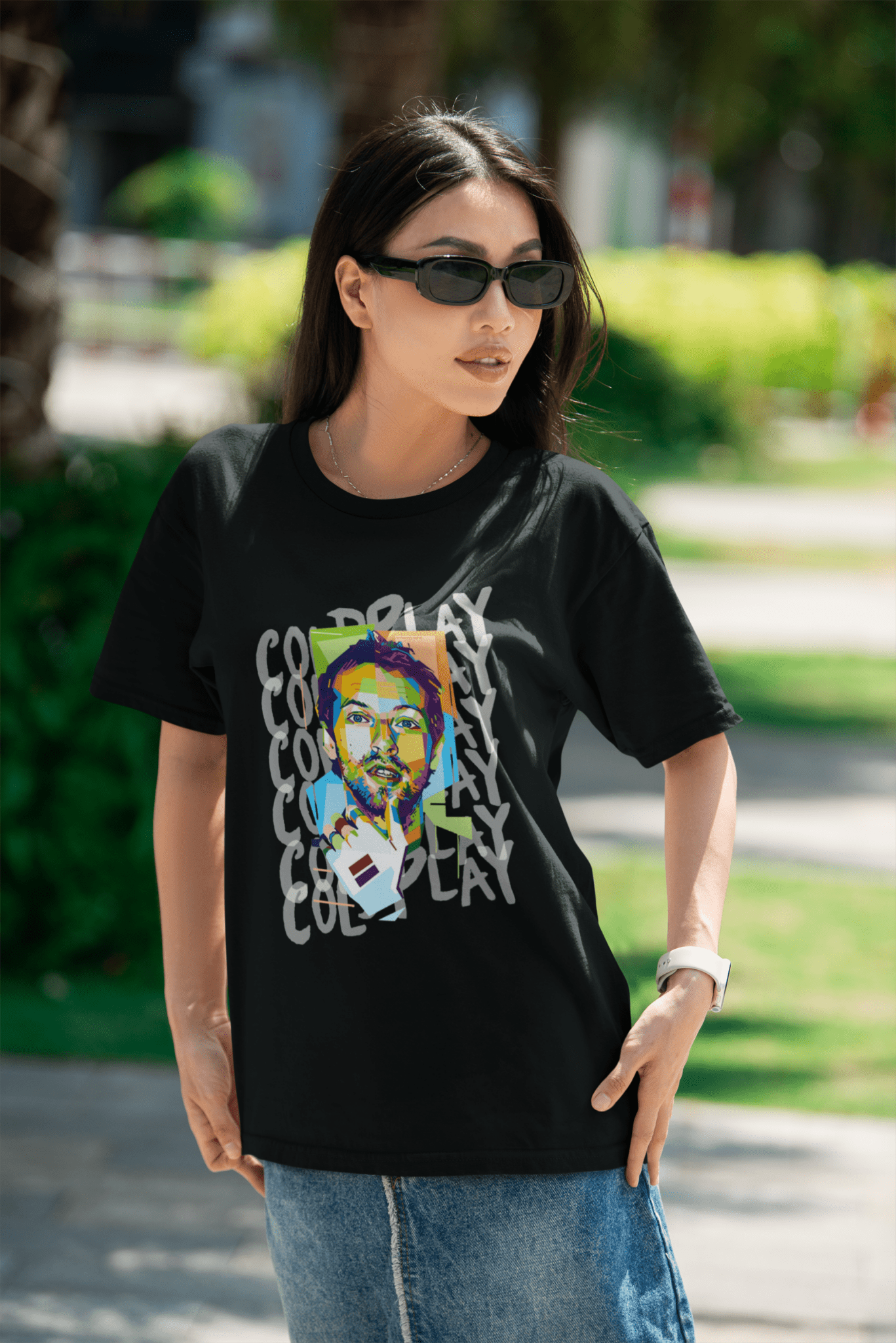 Premium Oversized Coldplay Concert T-Shirt - French Terry Cotton 240 GSM - YORD