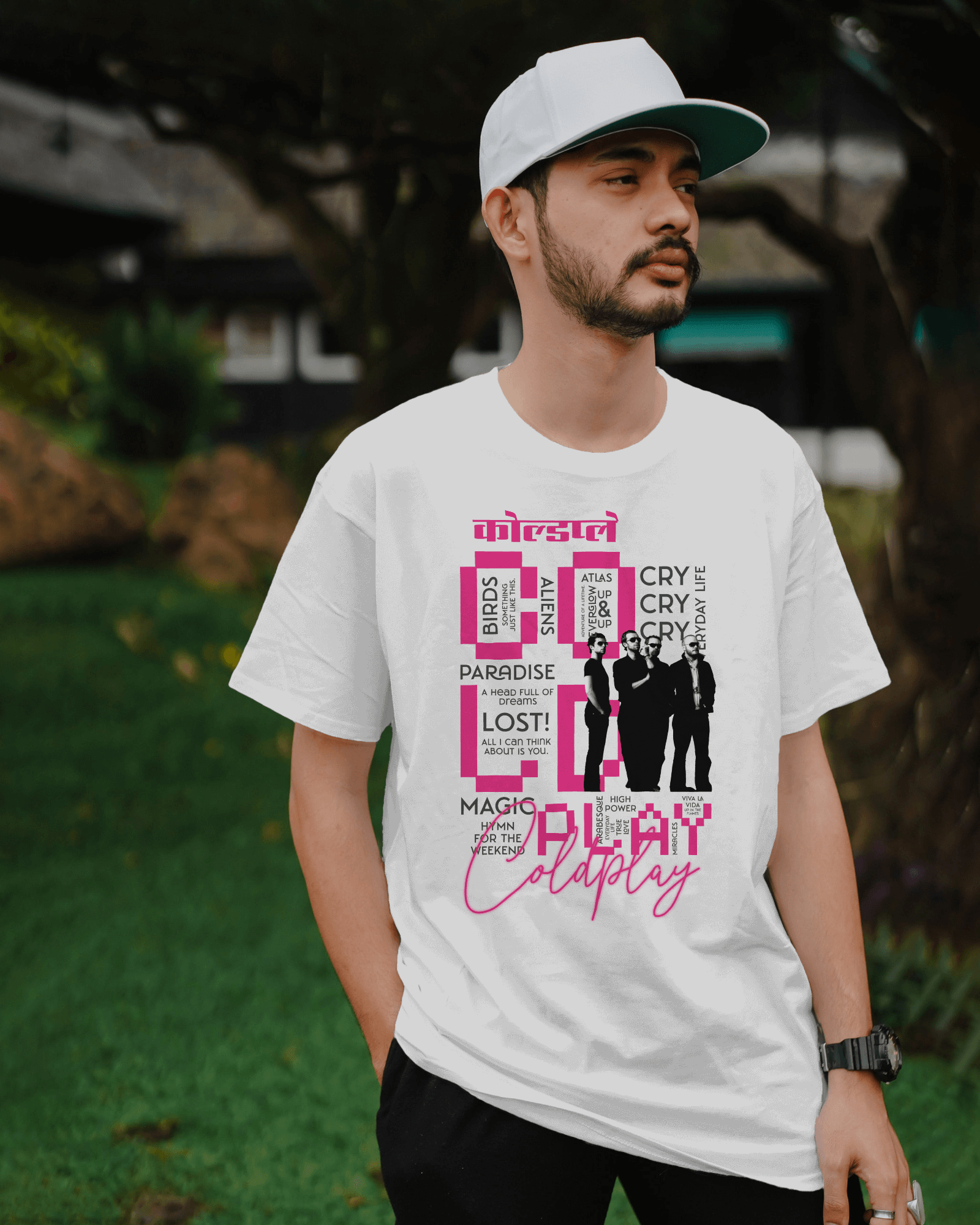 Premium Oversized Coldplay Concert T-shirt – French Terry Cotton 240 GSM - YORD