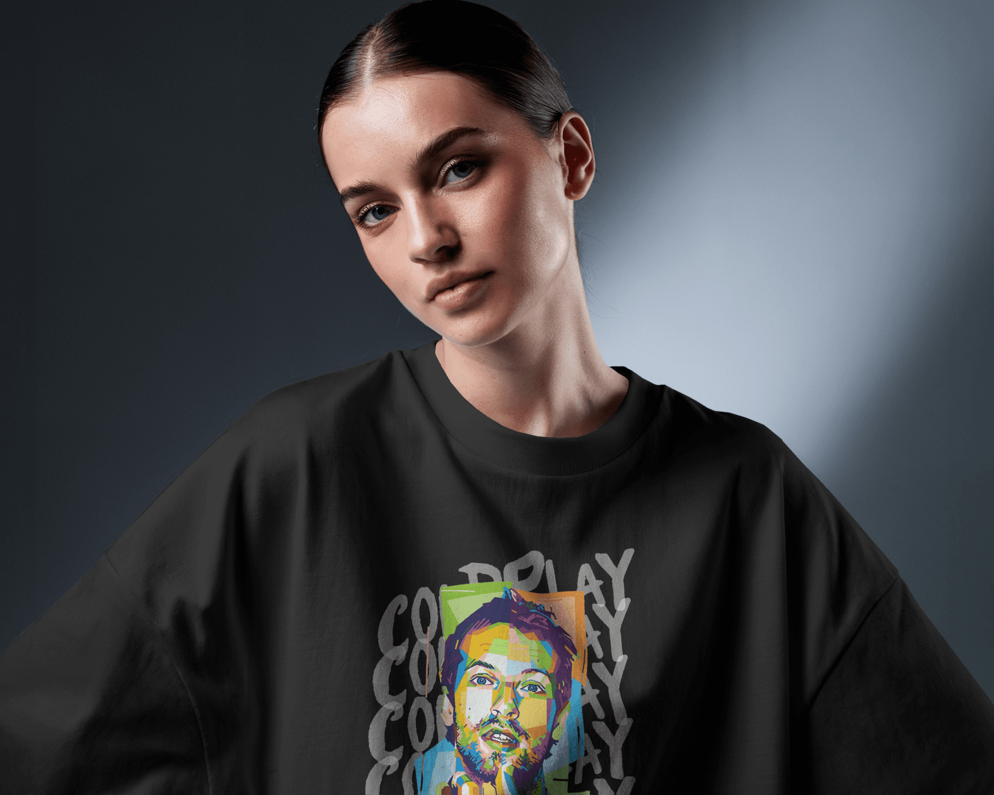 Premium Oversized Coldplay Concert T-Shirt - French Terry Cotton 240 GSM - YORD