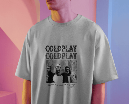 Premium Oversized Coldplay Concert T-Shirt - French Terry Cotton 240 GSM - YORD