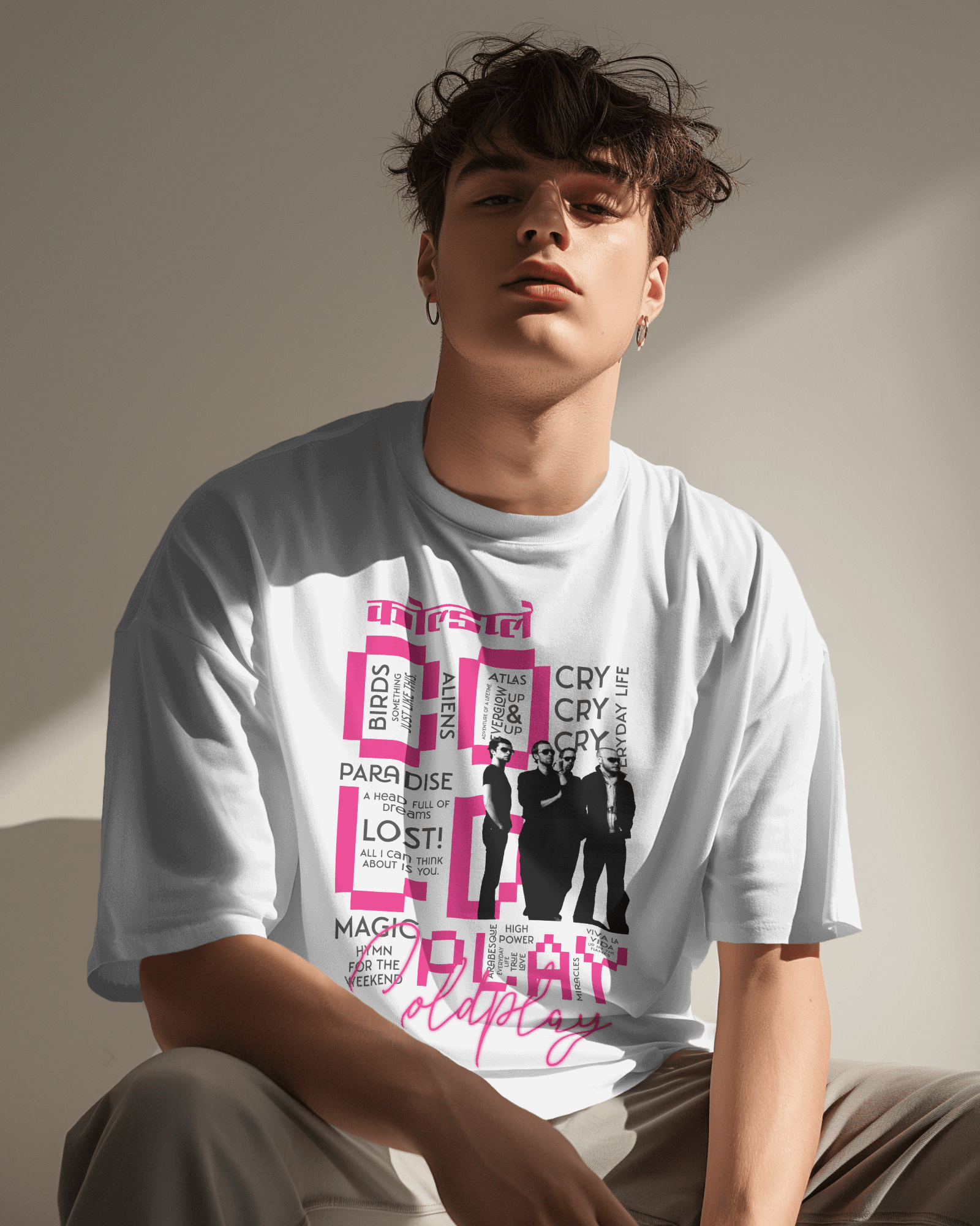 Premium Oversized Coldplay Concert T-shirt – French Terry Cotton 240 GSM - YORD